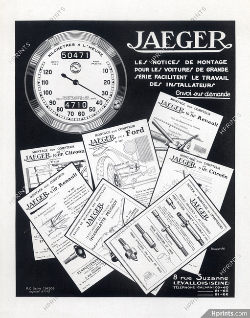 Jaeger 1926 Compteurs