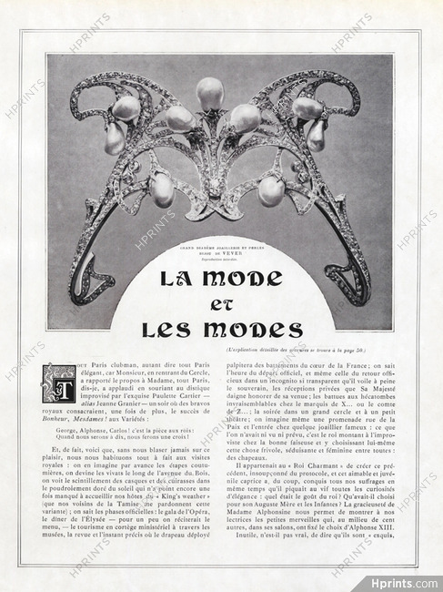 Vever (Diadème pearls) 1905 Art Nouveau