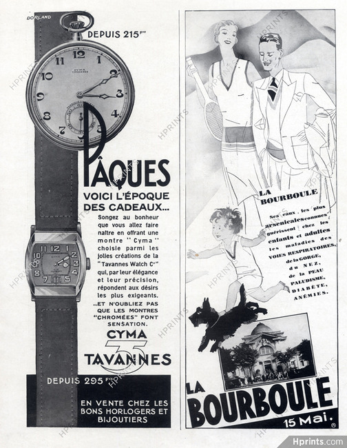 Cyma (Watches) 1930 Tavannes