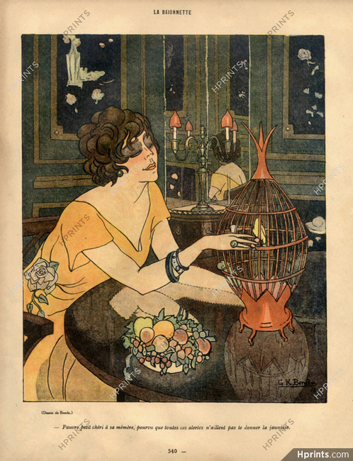 G. K. Benda 1918 Decorative Arts, Bird
