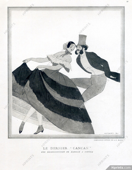 André Edouard Marty 1922 Le Dernier Cancan, The last Cancan Dance