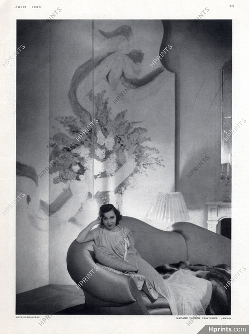 Jeanne Lanvin 1933 Yvonne Printemps, Photo Hoyningen-Huene