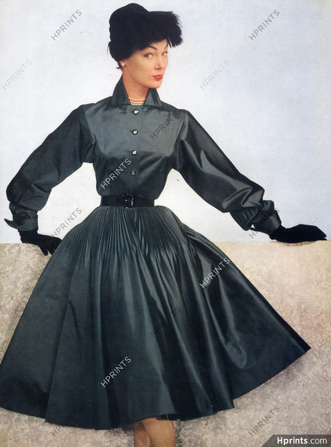 Jeanne Lanvin 1951 Taffetas Dress