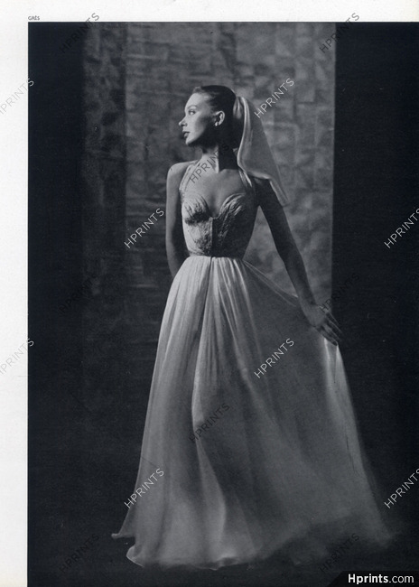 Grès (Germaine Krebs) 1948 Evening Gown