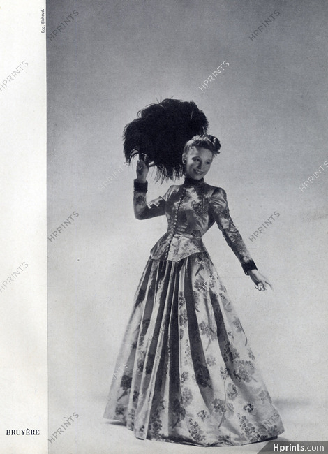 Bruyère 1941 Evening Gown, Fan