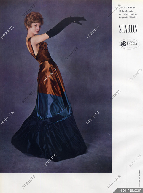 Jean Dessès 1959 Evening Gown, Photo Sabine Weiss, Staron