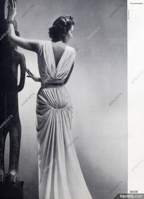 Jacques Heim 1941 Evening Gown, Photo Elshoud