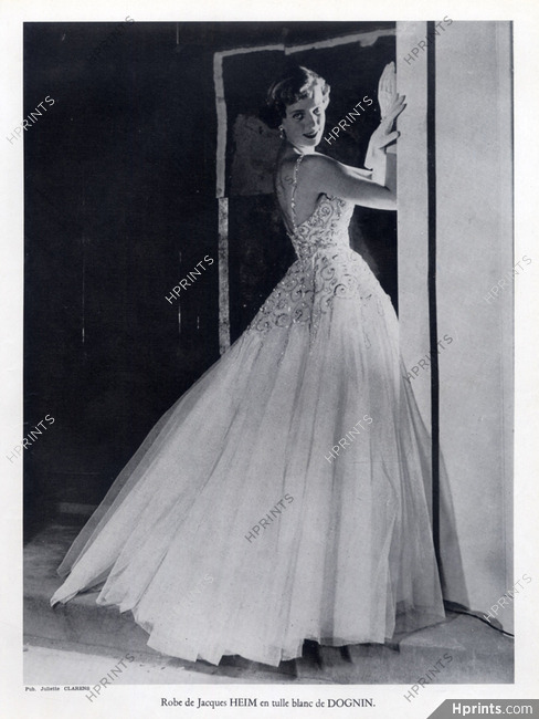 Jacques Heim 1950 Evening Gown