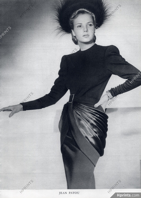 Jean Patou 1945 Dress, Fashion photography