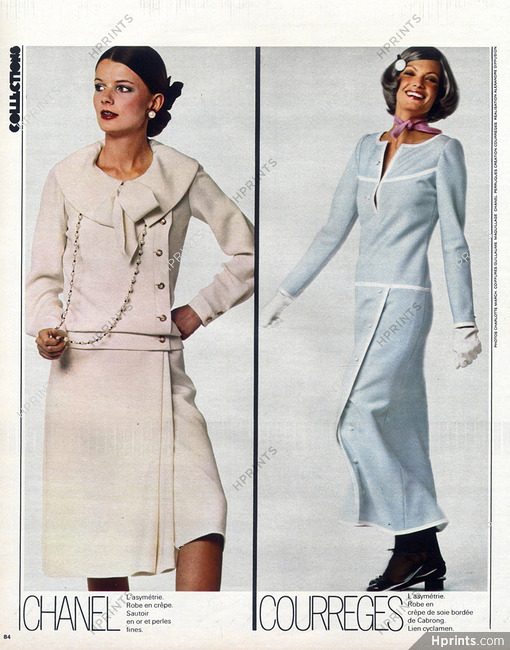 Chanel & Courrèges 1970 Dresses, Photo Charlotte March