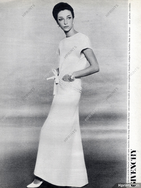 Givenchy 1965 white Evening Gown