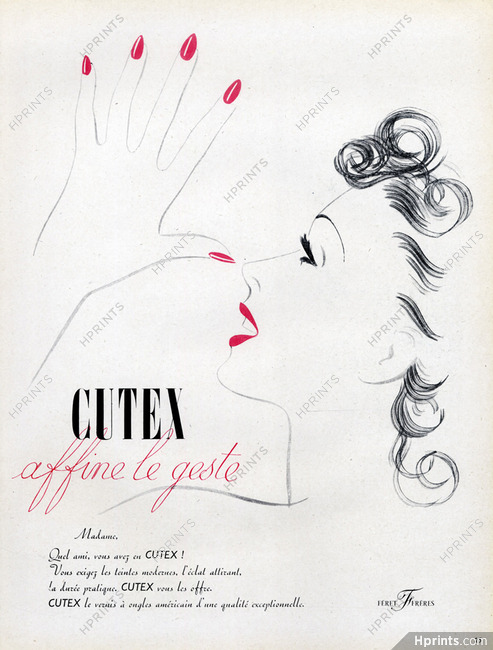 Cutex (Cosmetics) 1948 Nail Polish