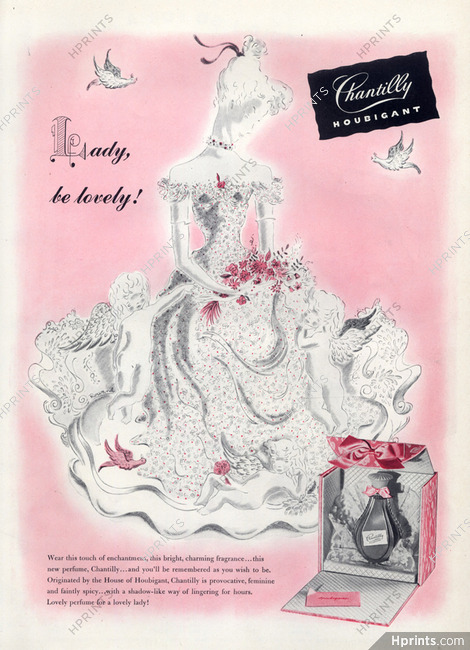 Houbigant (Perfumes) 1943 Chantilly, Rowand