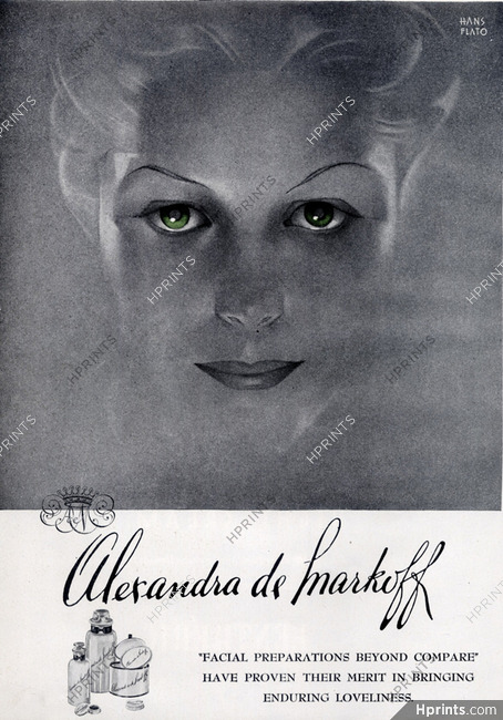 Alexandra de Markoff (Cosmetics) 1945 Hans Flato