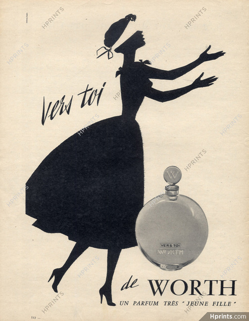 Worth (Perfumes) 1955 Vers Toi, Francis Gilletta