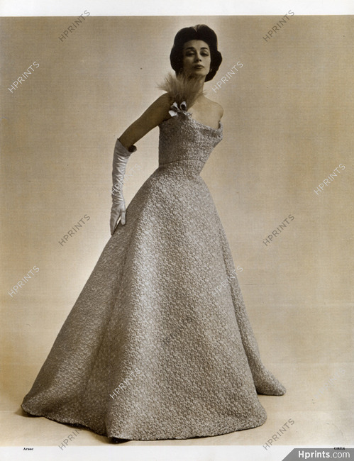Grès (Germaine Krebs) 1957 Evening Gown, Fashion Photography