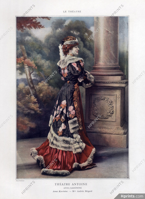 Andrée Mégard in Anna Karenine 1909 Theatre Costume