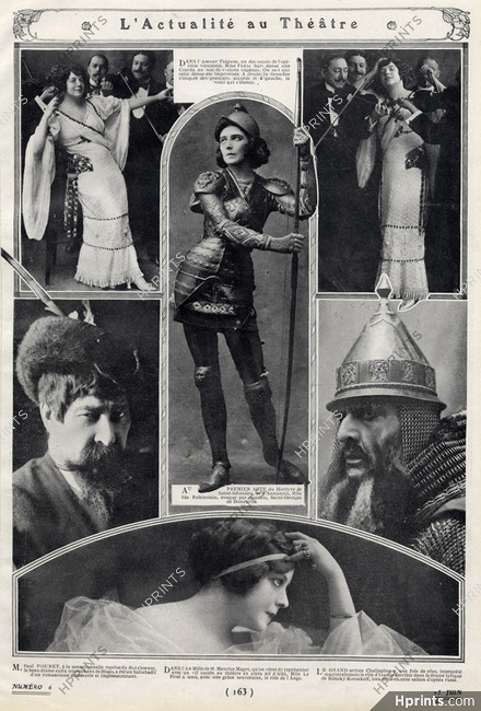 Ida Rubinstein 1913 Armour Costume Martyre de Saint Sebastien