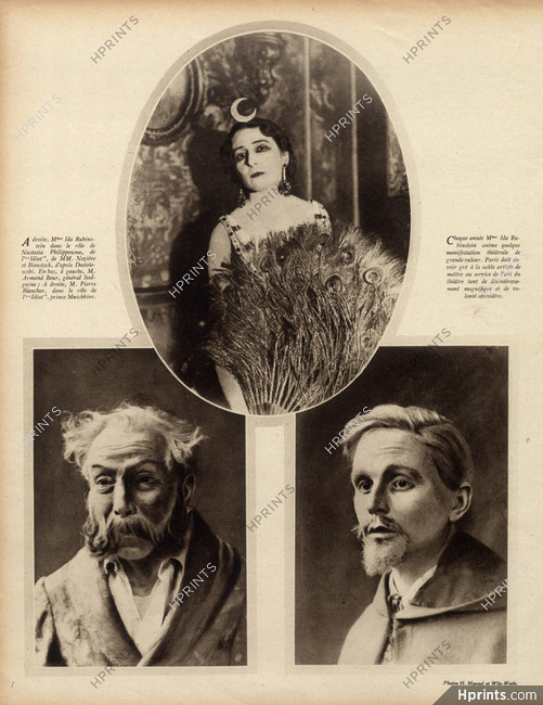 Ida Rubinstein 1924 Theatre Costume l'idiot