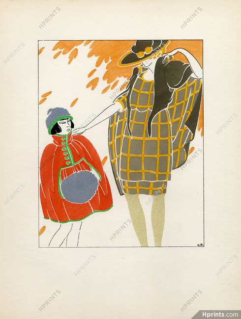 A. Dardé 1920 Fashion Illustration, Children
