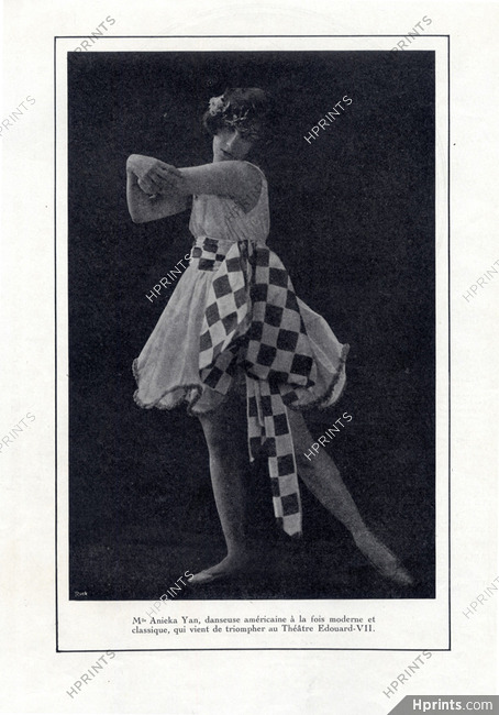 Anieka Yan 1926 American Dancer, Photo Ruck