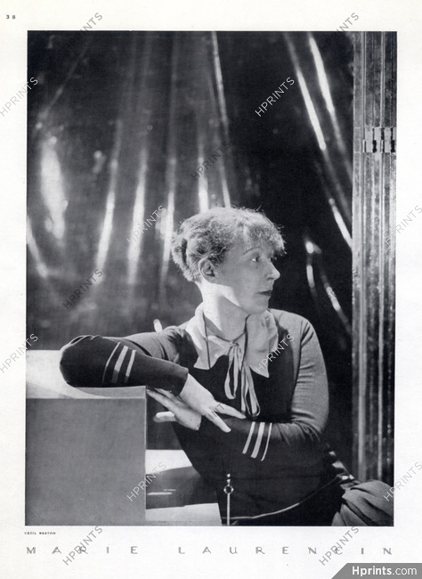 Marie Laurencin 1929 Portrait, Photo Cecil Beaton