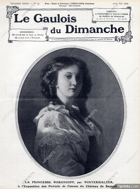 Princesse Woronzoff 1909 Winterhalter, Portrait