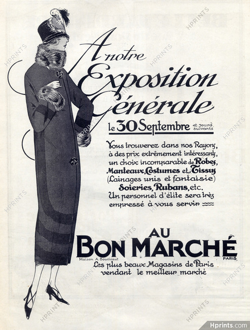 Au Bon Marché (Ets A. Boucicaut) 1924 Winter Coat