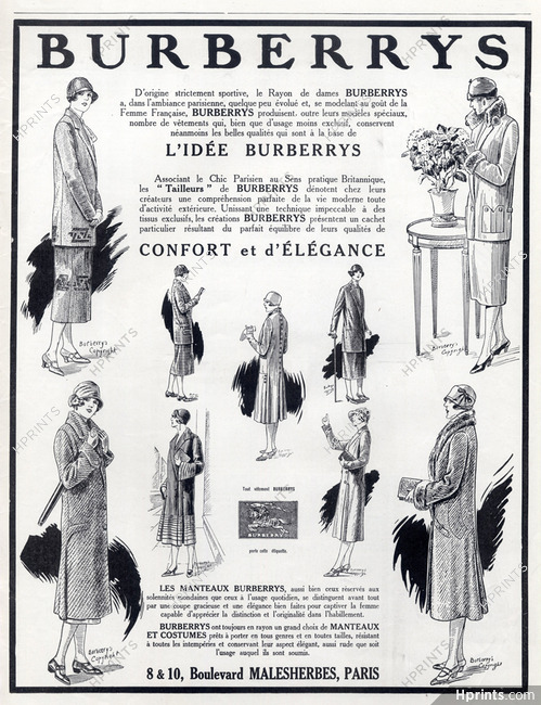 Burberrys (Clothing) 1925 Fashion Sport