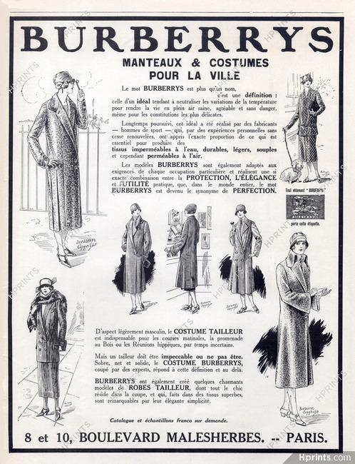 Burberrys (Clothing) 1925 Coats & suits