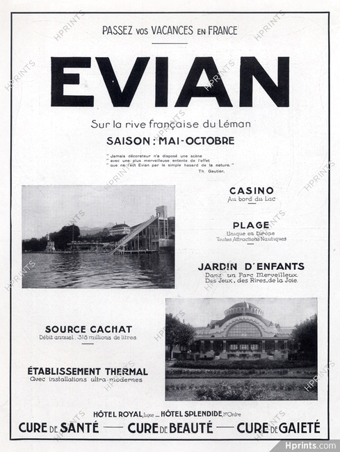 Evian (City) 1935 Lac Leman