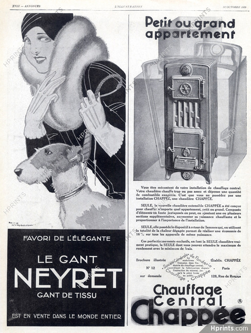 Neyret (Gloves) 1929 René Vincent, Fox Terrier