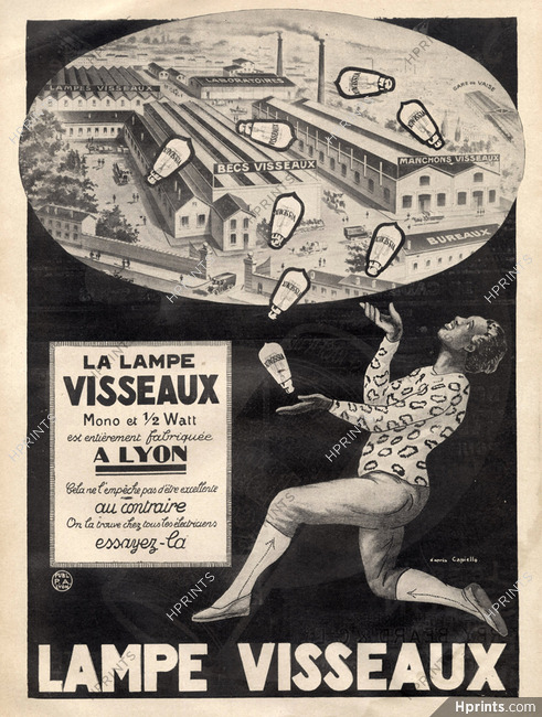 Visseaux (Light Bulb) 1921 Juggler, Cappiello