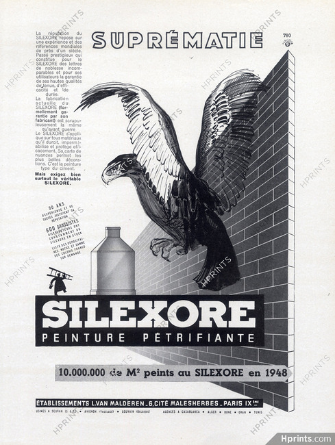 Silexore 1949 Ets L. Van Malderen, Eagle