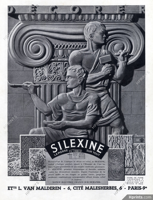 Silexore Silexine 1935 Ets L.Van Malderen, Classical Antiquity, R. Bleuer