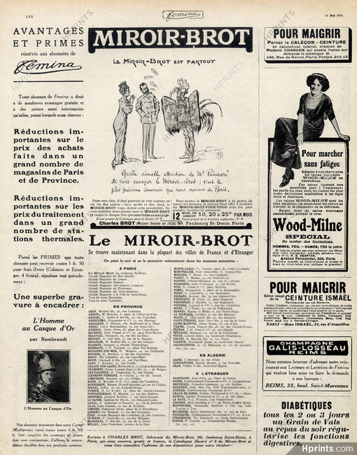 Miroir Brot (Mirror) 1914 Maurice Neumont