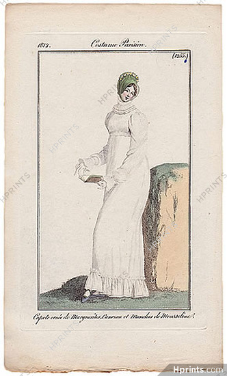Le Journal des Dames et des Modes 1812 Costume Parisien N°1255