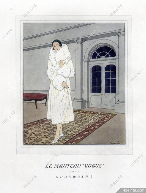 Grunwaldt (Fur clothing) 1924 Fur Coat, Francis