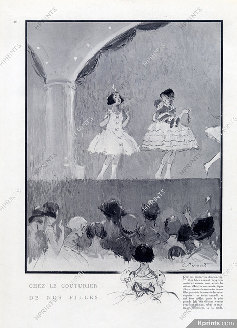 André Pécoud 1923 Fashion Show Girls