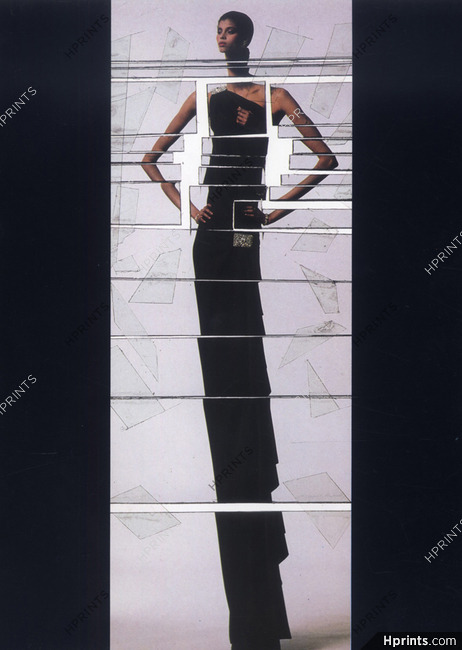 Yves Saint Laurent 1982 Jean Paul Goude, Evening Gown