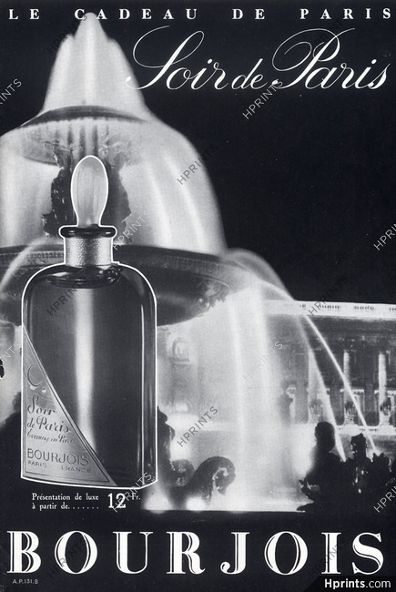 Bourjois (Perfumes) 1938 Soir De Paris