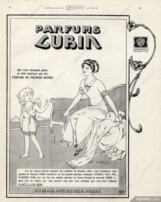 Lubin (Perfumes) 1910 Fabien Fabiano