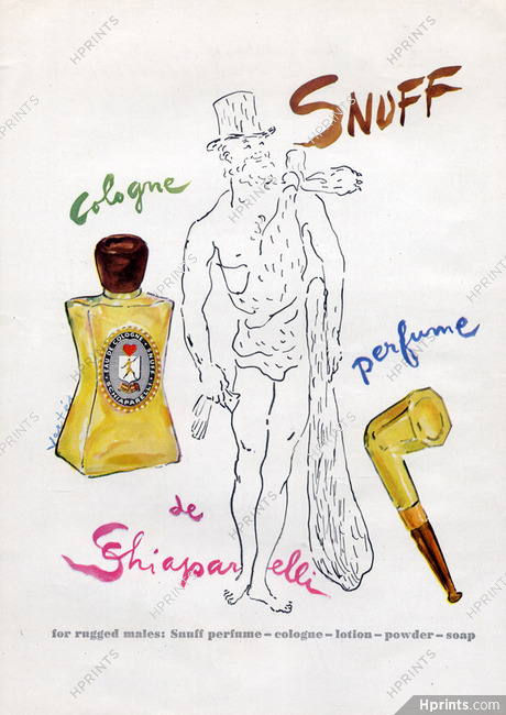 Schiaparelli (Perfumes) 1946 Snuff, Marcel Vertès