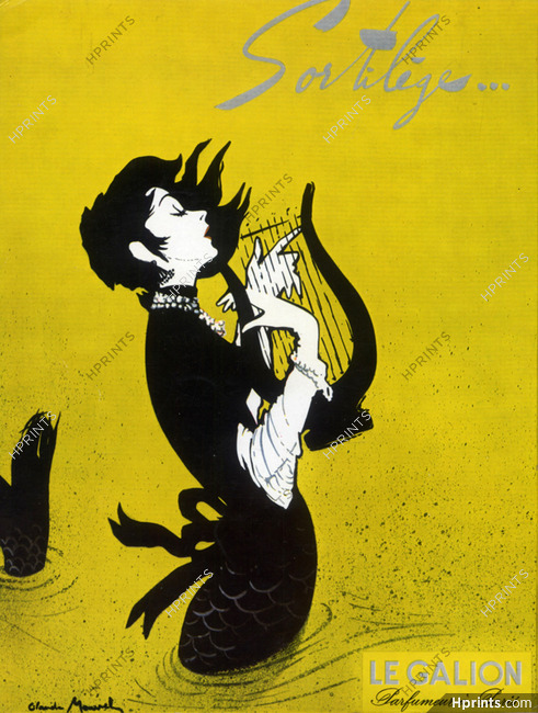 Le Galion 1958 Sortilège, Mermaid, Maurel (Version Boxed Logo)