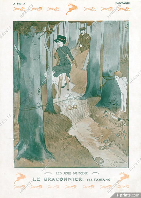 Fabien Fabiano 1908 "Le Braconnier" Poacher