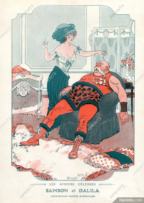 Chéri Hérouard 1910 The Famous Loves, Samson et Dalila