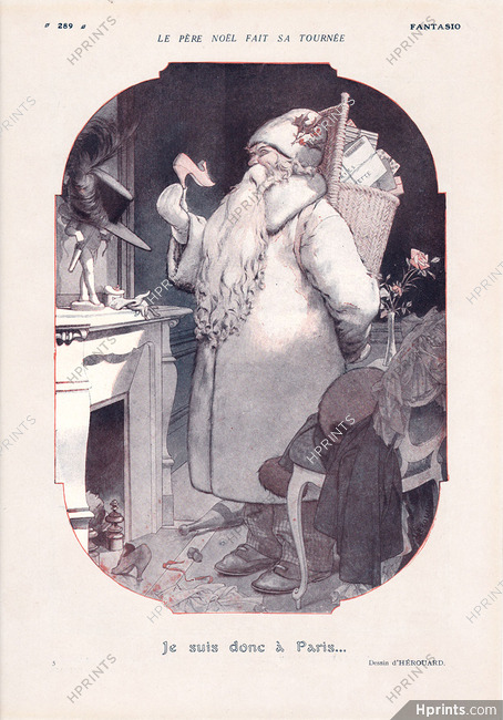 Chéri Hérouard 1919 Santa in Paris