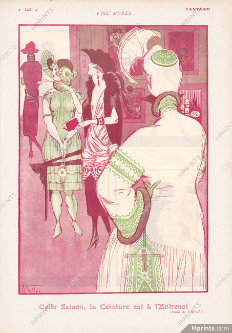 Armand Vallée 1920 The New Fashion, Low Belt