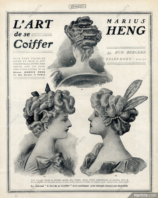 Marius Heng (Hairstyle) 1907 Hairpieces