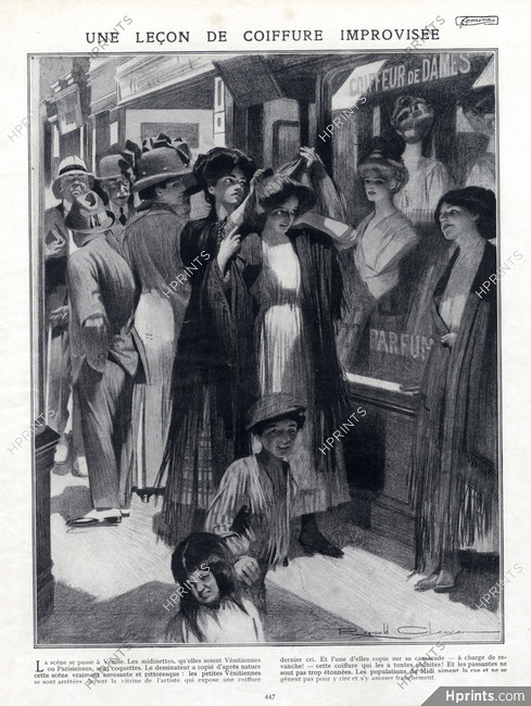 Hairstyles 1910 The improvised Lesson Hairstyle, Store